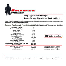 Rockstone Power 500 Watt Heavy Duty Step Up/Down Voltage Transformer Converter - Step Up/Down 110/120/220/240 Volt - 5V USB Port - CE Certified [3-Year Warranty]